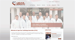 Desktop Screenshot of capefearcardiology.com
